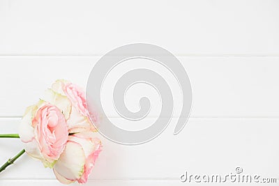 Floral Flatlay mockup styled stock photograph Stock Photo