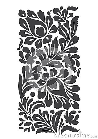 Floral folkloric elements Vector Illustration