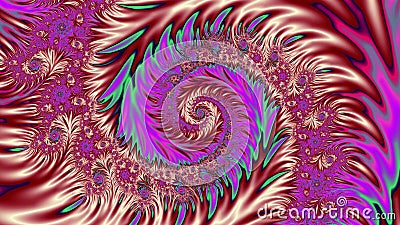 Floral spiral whirlpool Stock Photo