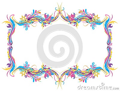 Floral frame Vector Illustration