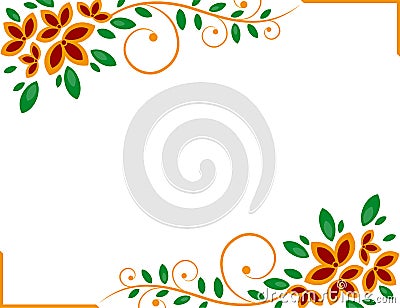 Floral frame Stock Photo