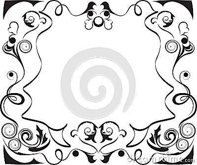 Floral Frame Vector Illustration