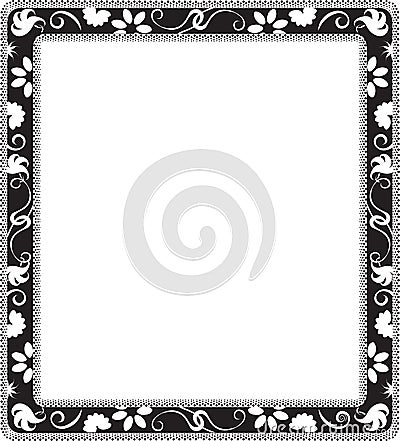 Floral frame Vector Illustration