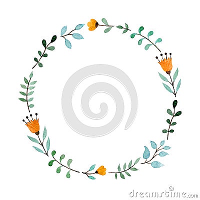 Floral frame Vector Illustration