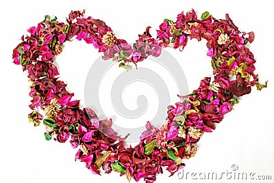 Floral heart Stock Photo