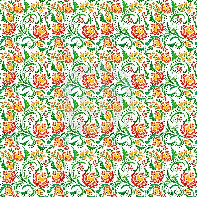 Floral-herb color great pattern Vector Illustration
