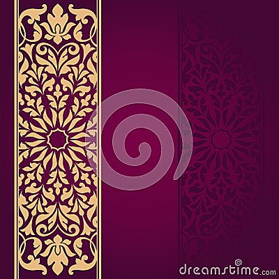 Floral Indian pattern. Vector Illustration