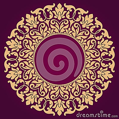 Floral Indian pattern. Vector Illustration