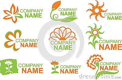 Floral logos Vector Illustration