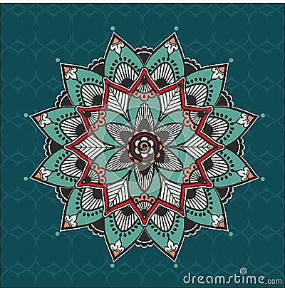 Floral mandala Vector Illustration