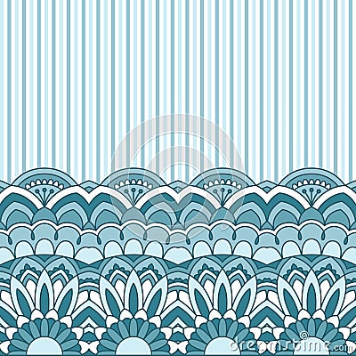 Floral oriental pattern Vector Illustration