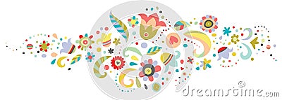 Floral Ornament Vector Illustration