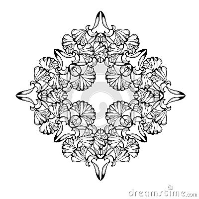 Floral ornament Vector Illustration