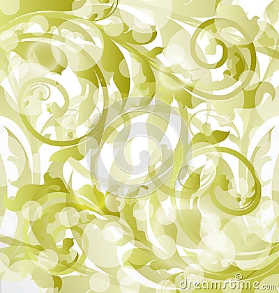 Floral ornamental background, design elements Vector Illustration