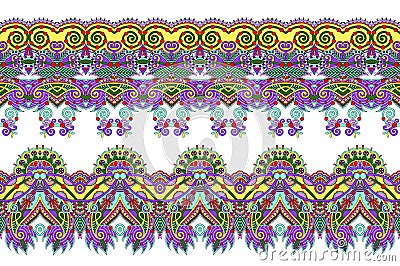 Floral ornamental pattern collection to fabric printing Vector Illustration