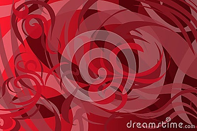 The floral pattern background forms a red and white layered basin Stock Photo