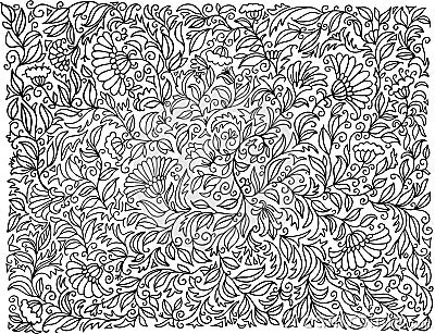 Floral pattern background. Wallpaper vector floral decoration with flower ornamets isolated on white background.. Vector Illustration