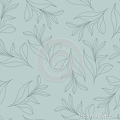 Floral pattern. Hand-made seamless pattern Vector Illustration