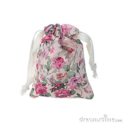 Floral Pattern pouch Stock Photo