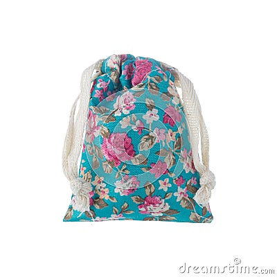 Floral Pattern pouch Stock Photo