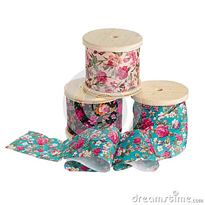 Floral Pattern ribbon Stock Photo