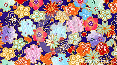 Floral Pattern vectors, icons, clipart graphics, and backgrounds Cartoon Illustration