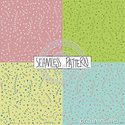 Floral patterns Vector Illustration