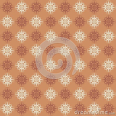 Floral retro pattern abstract background fabric texture design a unique flower star repetition Vector Illustration