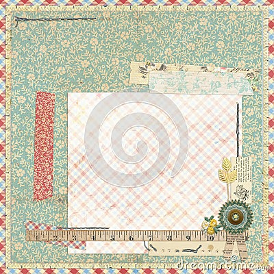 Vintage Floral Layout 104