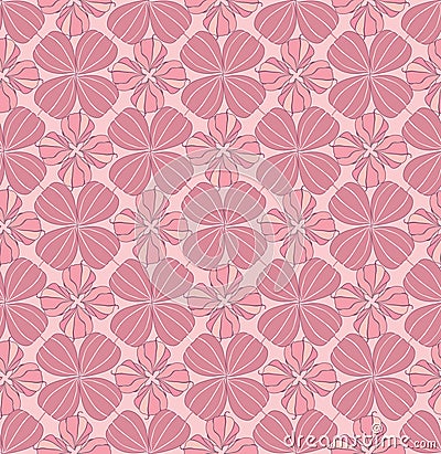 Floral seamless background Vector Illustration