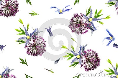 Floral seamless background Stock Photo