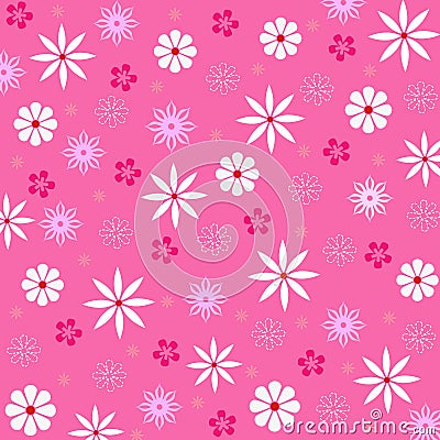 Floral seamless pattern Vector Illustration