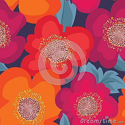 Floral seamless pattern. Flower background. Floral ornament Stock Photo
