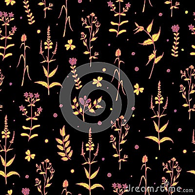 Floral seamless pattern Vector Illustration