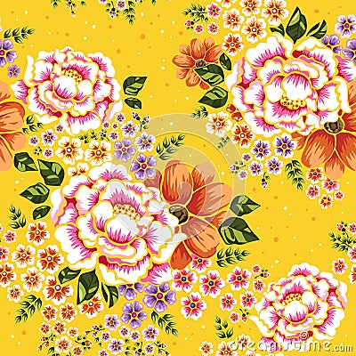 Floral seamless pattern Stock Photo