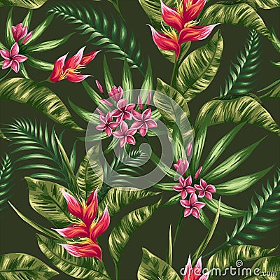 Floral seamless pattern Vector Illustration