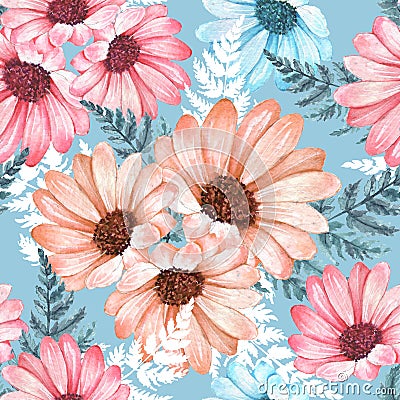 Floral seamless pattern 12 Stock Photo