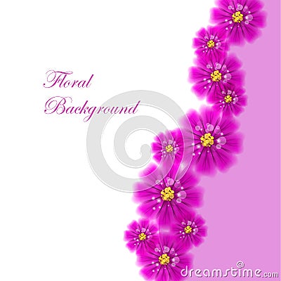 Floral vector background Vector Illustration