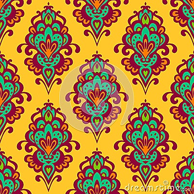 Floral vector seamless pattern. Vector Illustration