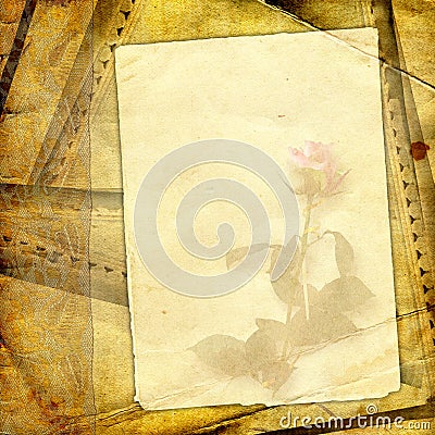 The floral vintage background. Stock Photo