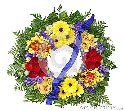 Floral Wreath Stock Photo