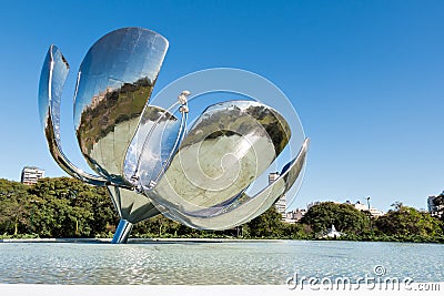 Floralis Generica, Buenos Aires Argentinien Stock Photo