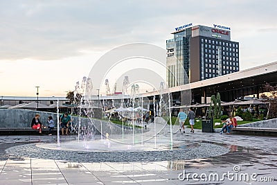 Floreasca Promenade City Center Editorial Stock Photo