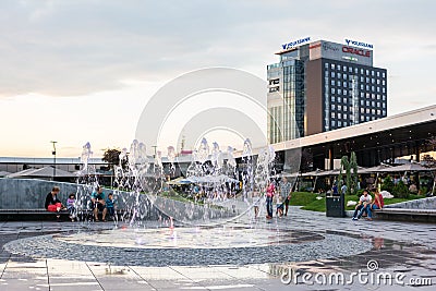 Floreasca Promenade City Center Editorial Stock Photo