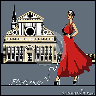 Florence Vector Illustration