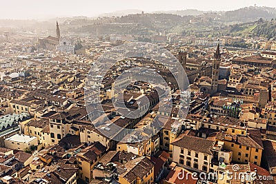 Florence aerial view Stock Photo