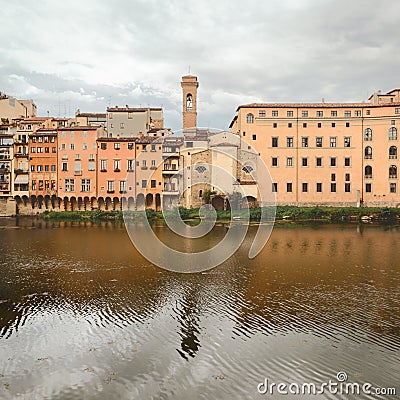 Florence buldings - river Stock Photo