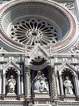 Florence Cathedral Basilica di Santa Maria del Fiore Piazza Duomo Stock Photo