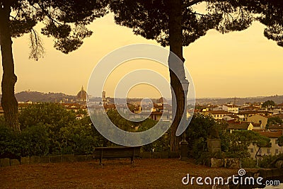 Florence city landscape Stock Photo