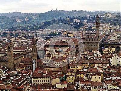 Florence city, splendid view, history, time and magic in Italy Stock Photo